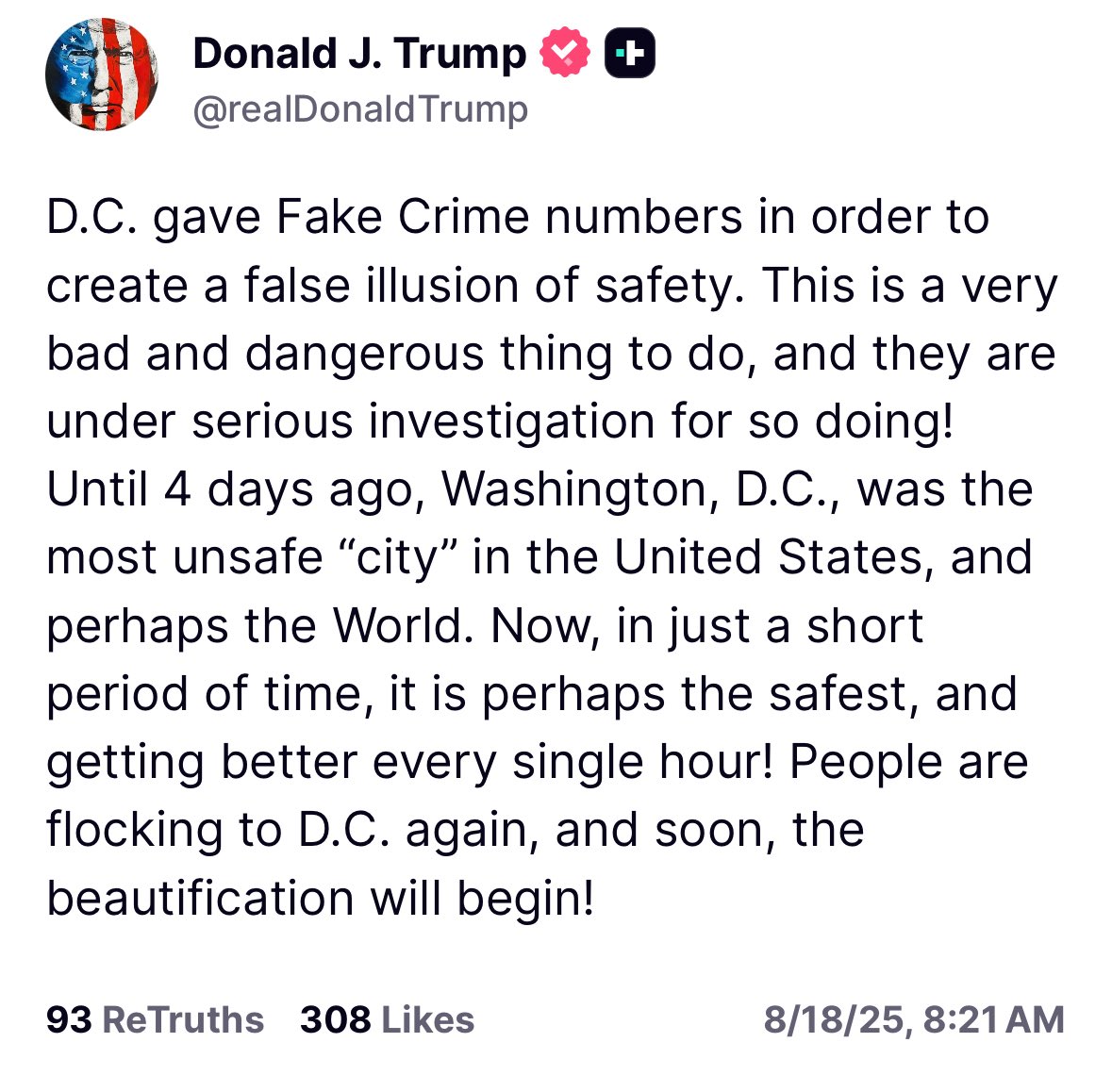🚨JUST IN🚨 Trump: Dems Manipulating DC Crime Stats! —  Trump exposes DC crime stats, Restore safety in Washington, Democrats and crime statistics 2025