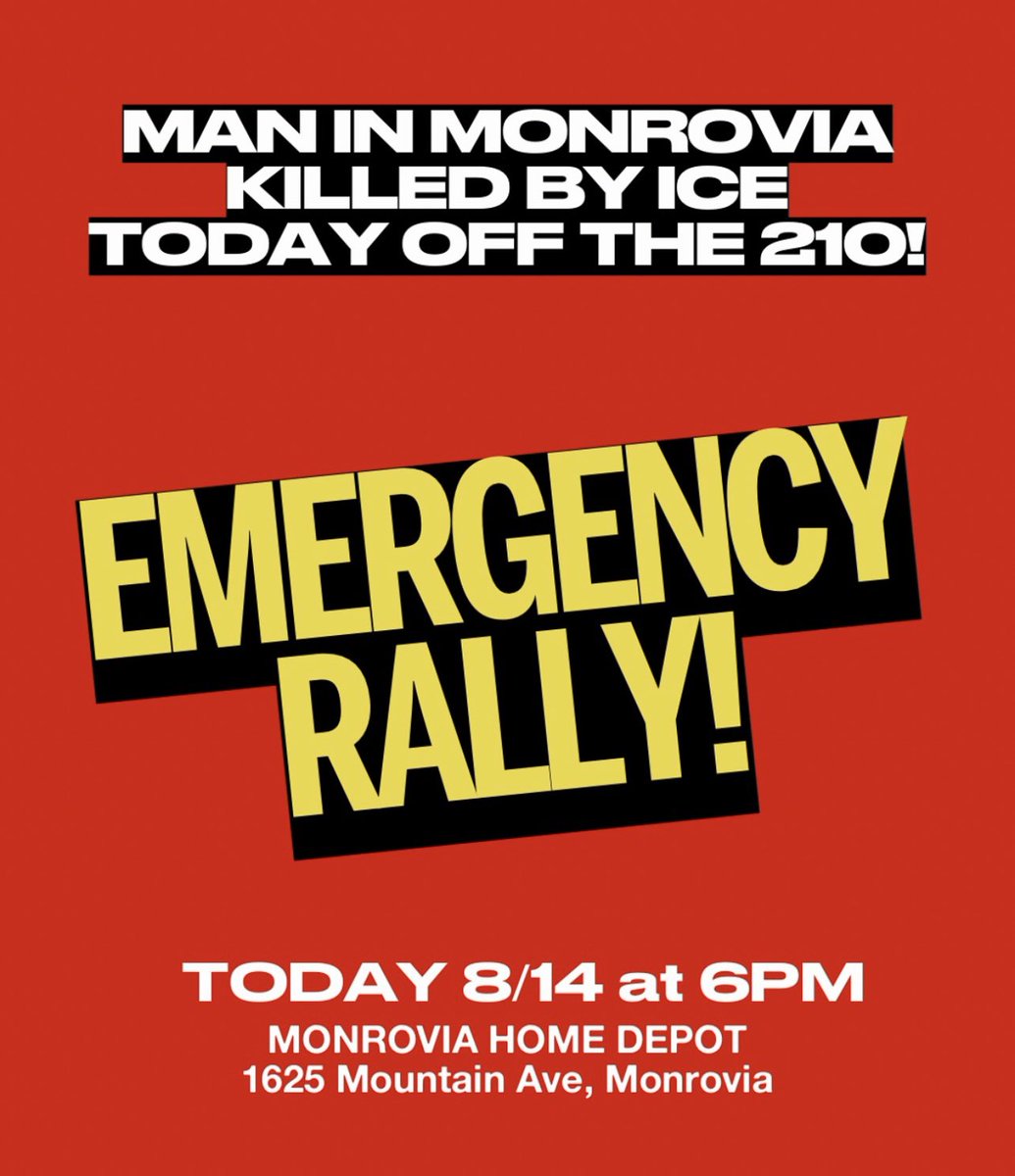 Man Killed in ICE Raid: Community Rallies Tonight! —  ICE raid protest, Monrovia community rally, Home Depot incident 2025