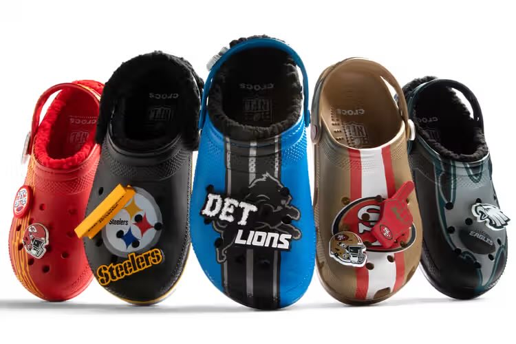 NFL x Crocs Collaboration: A Game-Changer or Fashion Foul? —  NFL footwear collaboration, Crocs fashion trends, sports-themed footwear collection