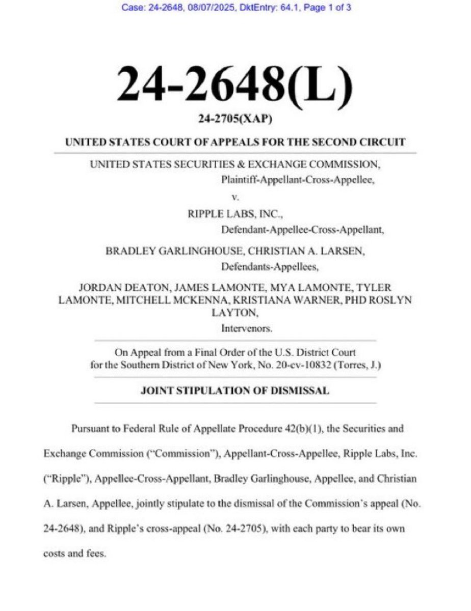SEC & Ripple Shock the World: Legal War Officially Over! —  cryptocurrency legal news, Ripple SEC settlement 2025, blockchain regulatory updates