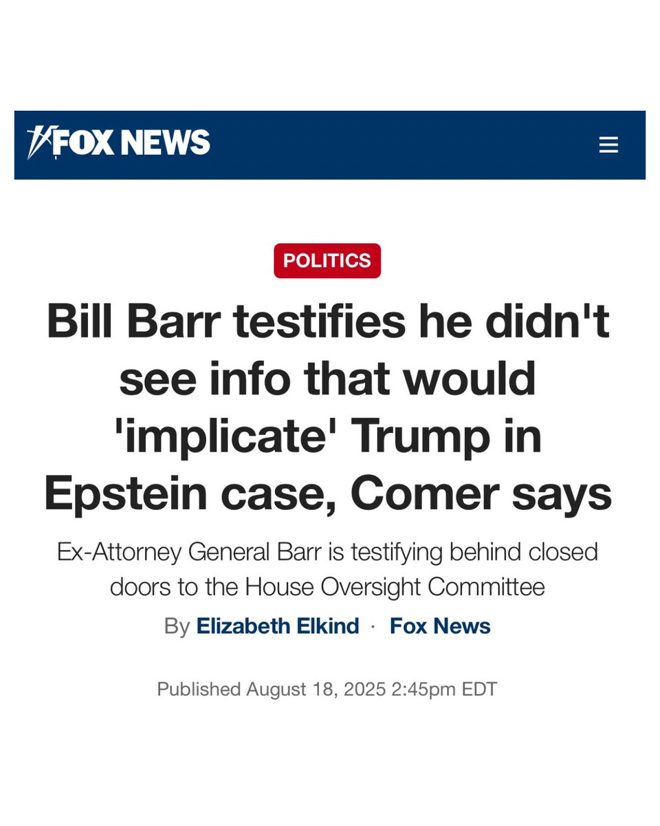 Shocking Barr Testimony: Trump Cleared of Epstein Ties! —  Bill Barr testimony Trump Epstein connection, Biden leaks Trump Epstein files, AG Barr statement President Trump 2025