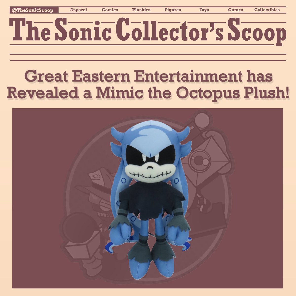 Shocking Plush Reveal: Sonic's Octopus Controversy Unveiled! —  plush toys for kids, Sonic the Hedgehog collectibles, Mimic the Octopus merchandise