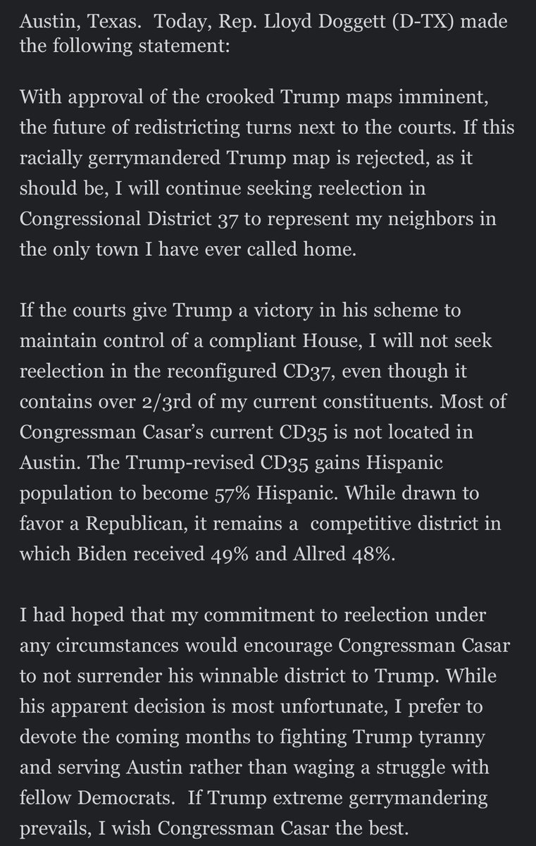 Shocking Political Shift: Doggett Exits Race Amidst Controversy! —  political news 2025, congressional district changes, Texas election updates