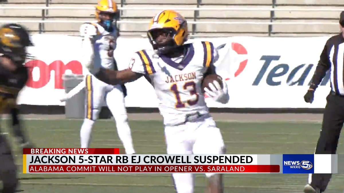Shocking Suspension: 5-Star RB's Controversial Gift Scandal! —  Alabama football recruiting news, EJ Crowell amateurism issues, high school sports violations 2025