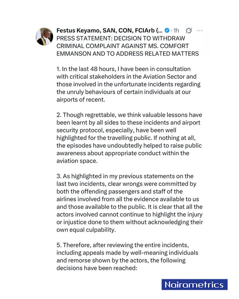 Shocking Turn: FG Drops Charges Against Airport Incident Duo! —  airport security reforms, Comfort Emmanson news, KWAM 1 incident update