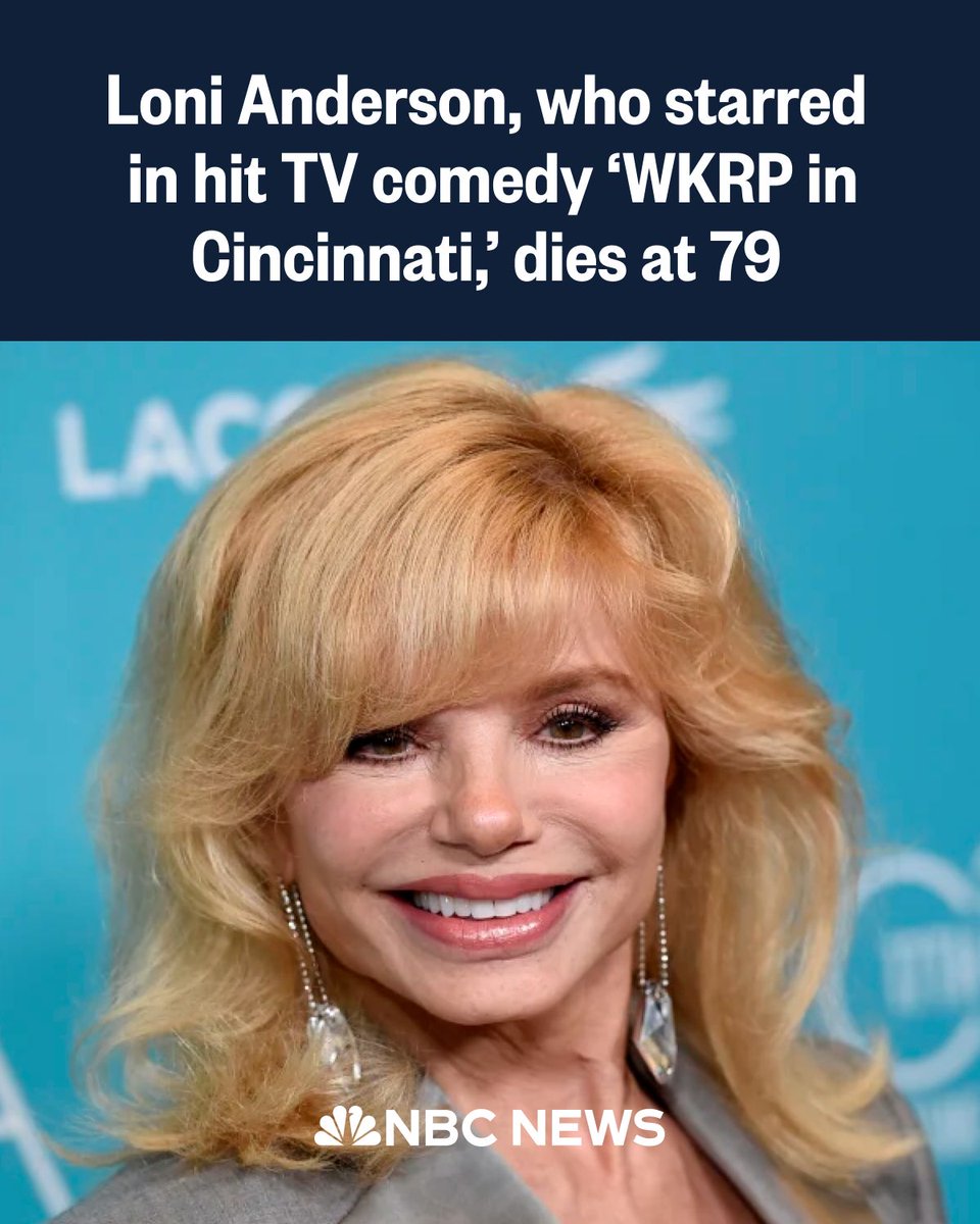 Shockwaves as TV Icon Loni Anderson Passes at 79! —  Loni Anderson tribute, WKRP in Cincinnati cast, celebrity deaths 2025
