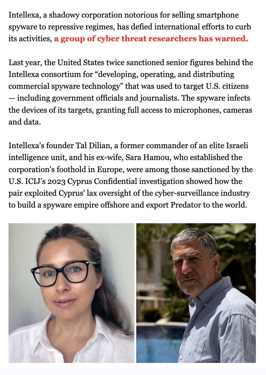Spyware Scandal: U.S. Sanctions Intellexa Leaders! —  investigative journalism, spyware technology sanctions, Intellexa consortium exposure