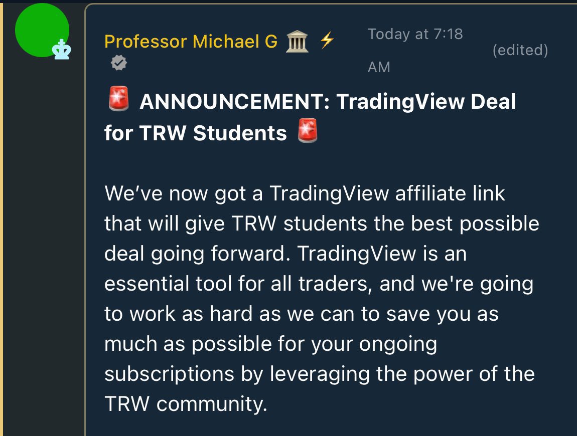 TRW Students Get Exclusive TradingView Rates—Why? —  Real World TradingView partnership, Crypto investment tools 2025, Exclusive TradingView rates for students