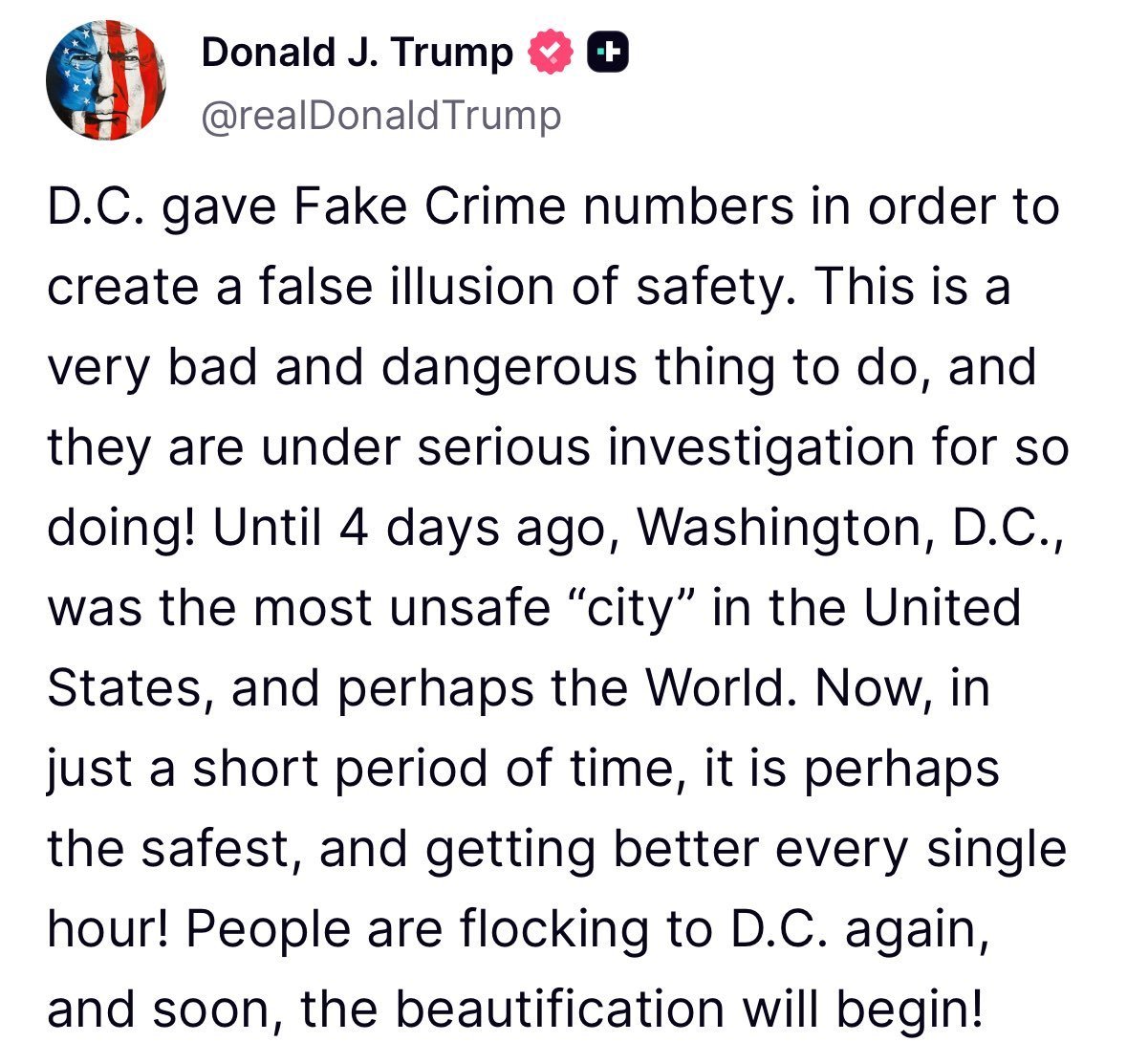 Trump Claims DC Officials Faked Crime Stats—Why? —  "DC crime statistics scandal," "government corruption investigation 2025," "Trump comments on crime data"