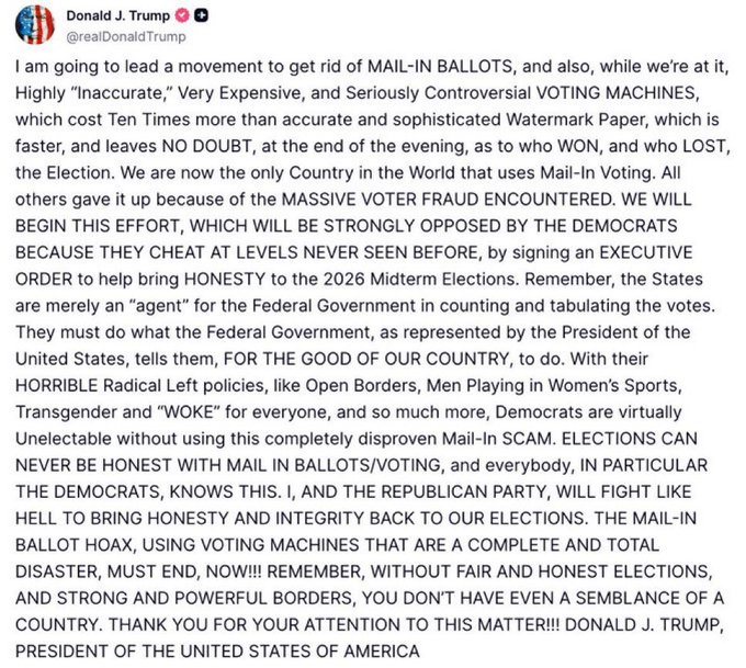 Trump's Bold Move: Dismantling Voting Tech? —  Trump voter ID movement, eliminate voting machines 2025, paper ballot initiative