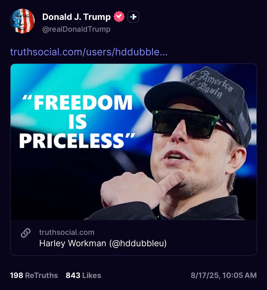 Trump's Bold ReTruething: Is Musk the New Freedom Icon? —  Trump Elon Musk meme, Freedom of Speech 2025, Political Memes Trending