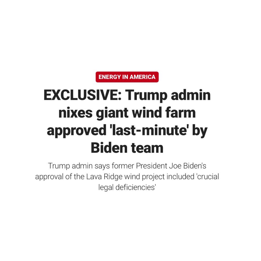 Trump's Shocking Move: Wind Farm Project Canceled! —  Wind energy policies 2025, Trump administration energy decisions, Biden green initiatives impact