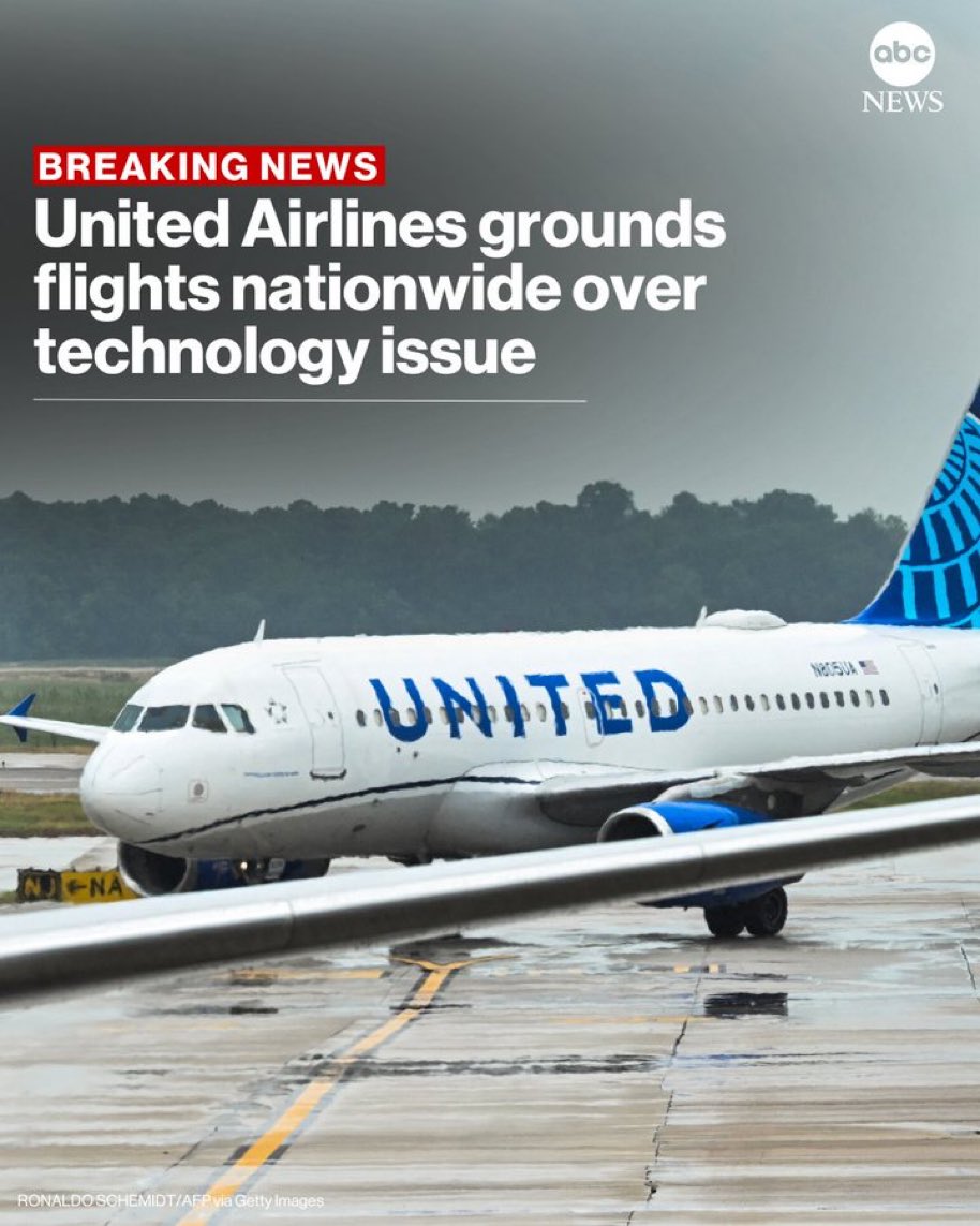 United Airlines Grounds All Flights: Is This Trump's Legacy? —  Air travel disruption news, Airlines system outage updates, United Airlines flight cancellations 2025