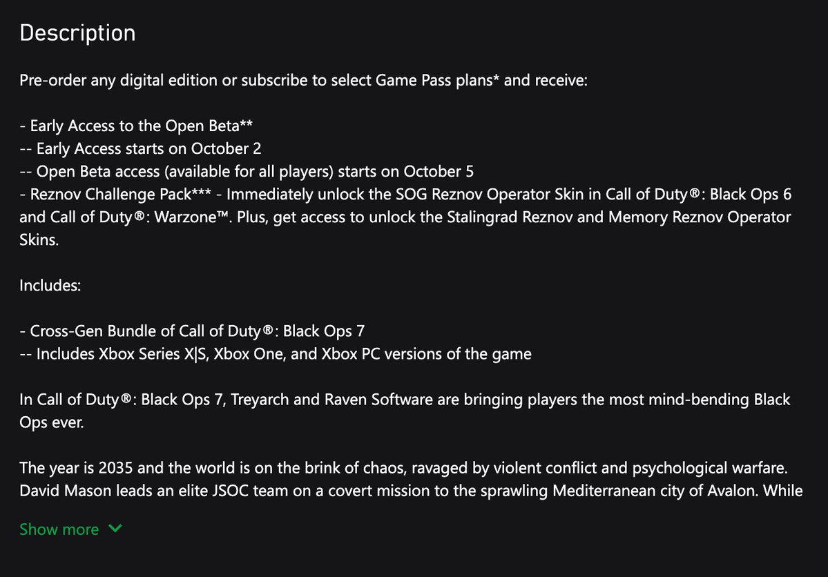 Xbox Store Sparks Outrage: COD Black Ops 7 Beta Dates! —  Call of Duty Black Ops 7 Beta Dates, Xbox Store Early Access Announcement, Call of Duty Multiplayer Open Beta 2025