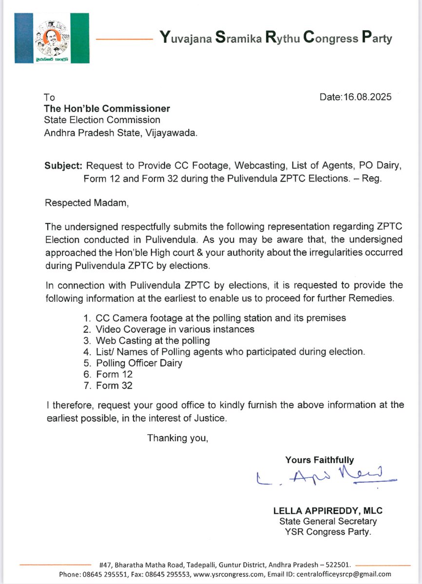 YSRCP Demands CCTV Footage: Democracy or Dilemma? —  CC Camera evidence, Election transparency 2025, Political accountability in India