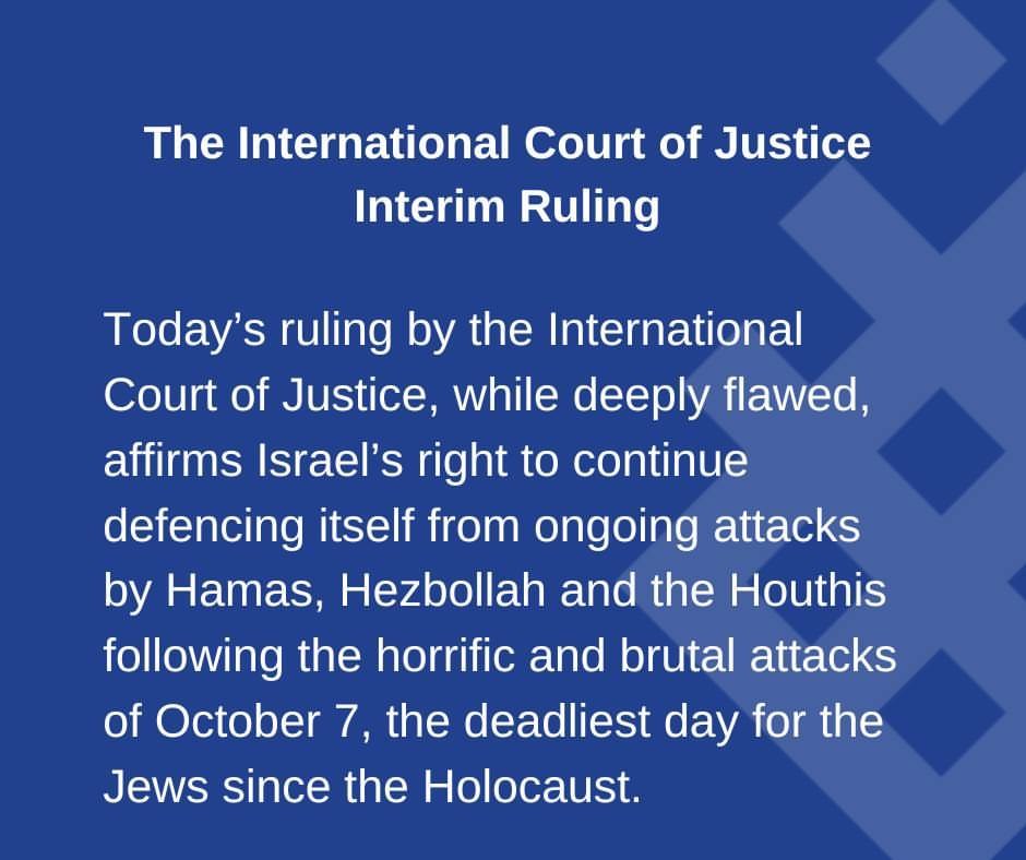 International Court of Justice s Ruling Affirms Israel s Right to