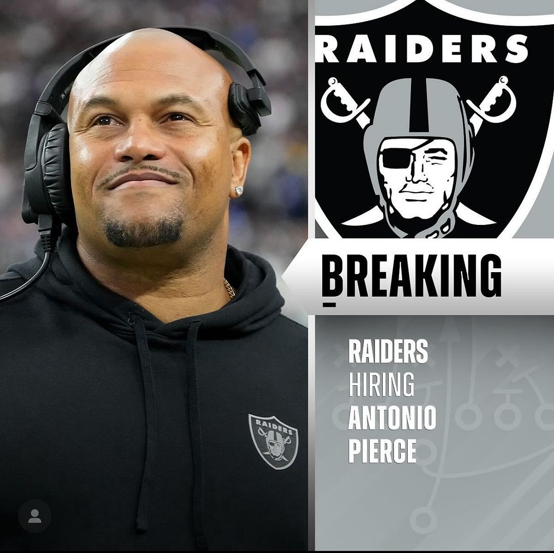 Las Vegas Raiders Sign Antonio Pierce as Next Head Coach, NFL News