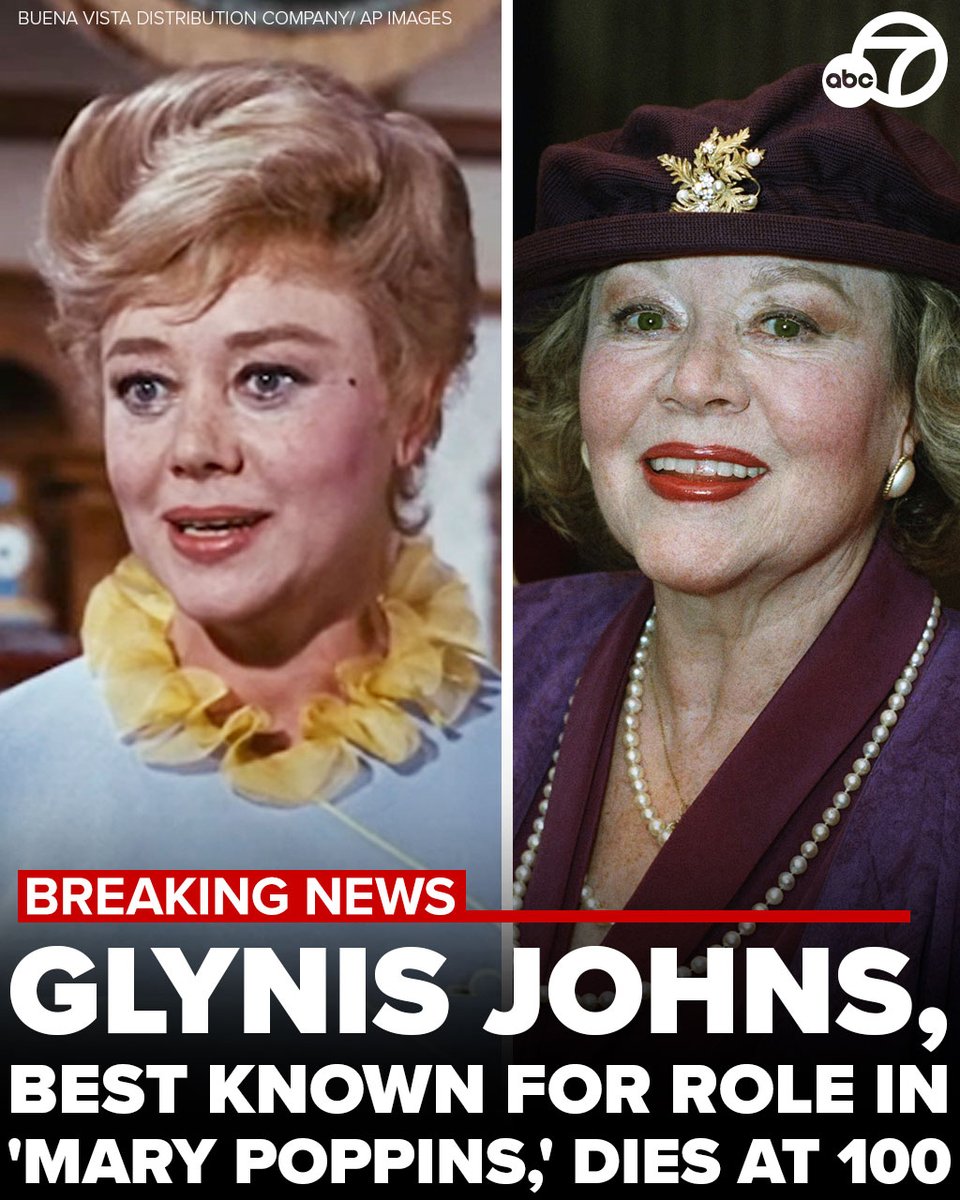 Obituary – Cause of Death : REST IN PEACE: Glynis Johns, famed Mrs ...