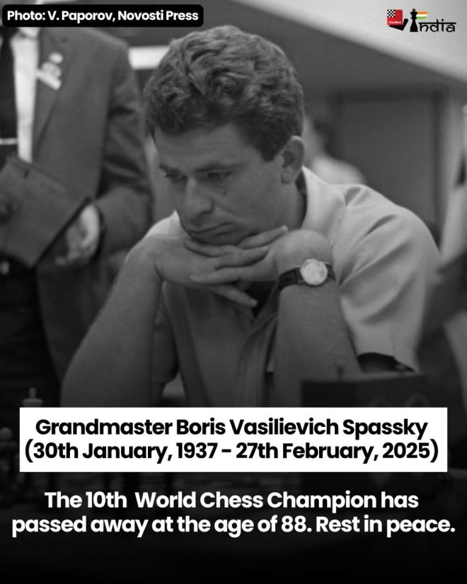 Death of Chess Legend Boris Spassky at Age 88