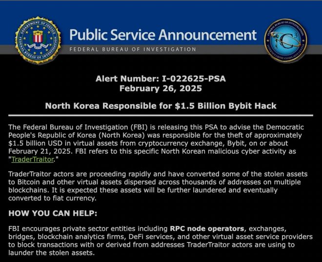 🚨 BREAKING: FBI Blames North Korea for $1.5B Bybit Hack!