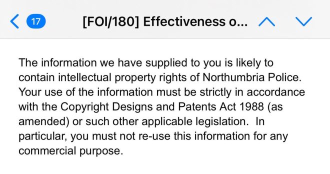 BREAKING: FOI Reply Sparks Outrage Over Police 'Intellectual Property'