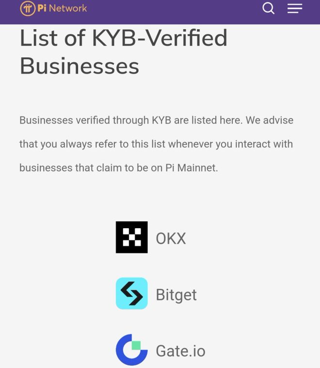 🚨 BREAKING: Only OKX, Bitget, Gate.io Pass Pi Network's KYB Test!