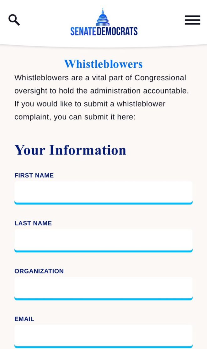🚨 BREAKING: Schumer's Whistleblower Portal Sparks Outrage Among Officials!
