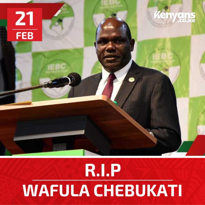 BREAKING: Shocking Death of Ex-IEBC Chair Wafula Chebukati!