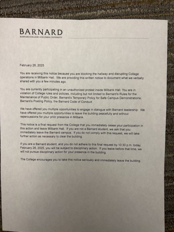 Barnard College Enables Violent Terror Supporters, No Consequences!