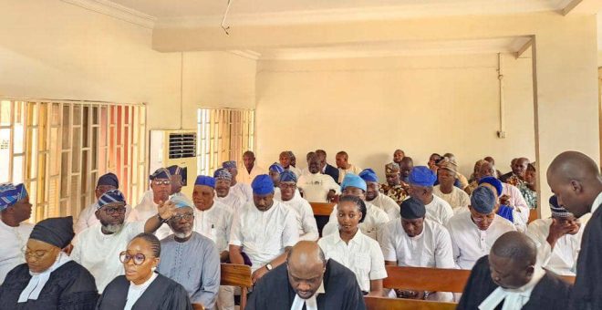 Breaking: Lagos Lawmakers Storm Court Over Obasa's Controversial Suit