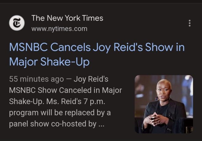 Breaking: MSMBC Cancels Joy Reid Show Amidst Outrage!