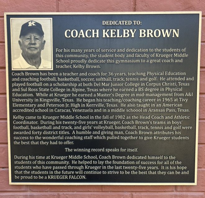 Death of Krueger Falcon Legend Coach Kelby Brown: A Legacy