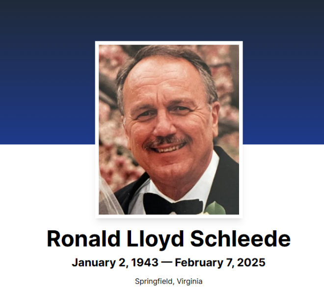 Death of Mayday Contributor and U.S. Air Force Captain Ron Schleede