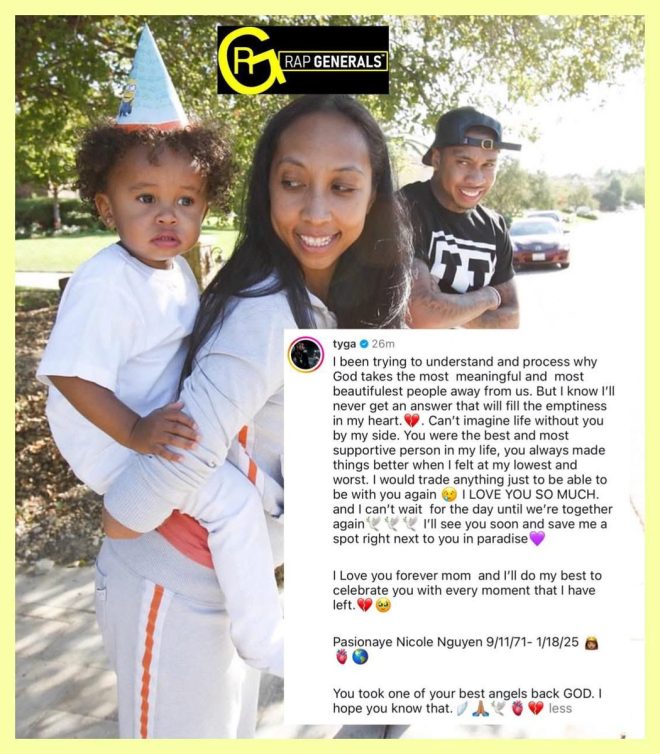 Death of Tyga’s Mother: Heartfelt Tributes and Mourning 🕊️