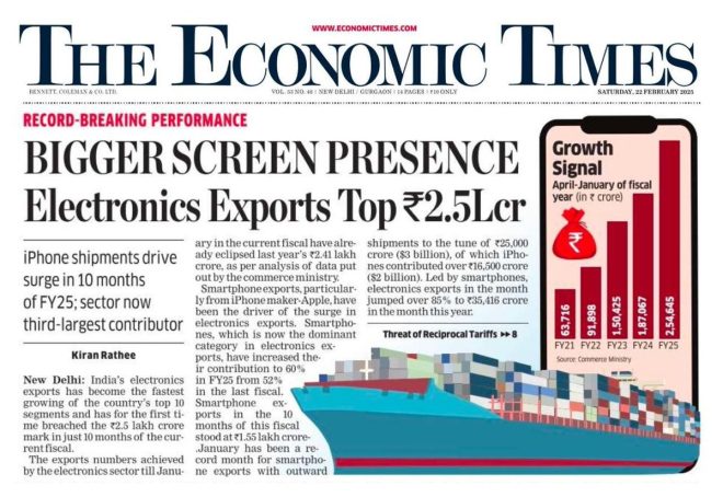 Electronics Exports Skyrocket: Is India Becoming a Tech Superpower?