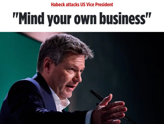 Habeck's Fiery Clash with Vance: "Mind Your Own Business!"