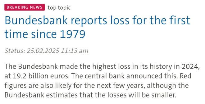 JUST IN: Deutsche Bundesbank Faces Historic Loss, Crisis Looms!