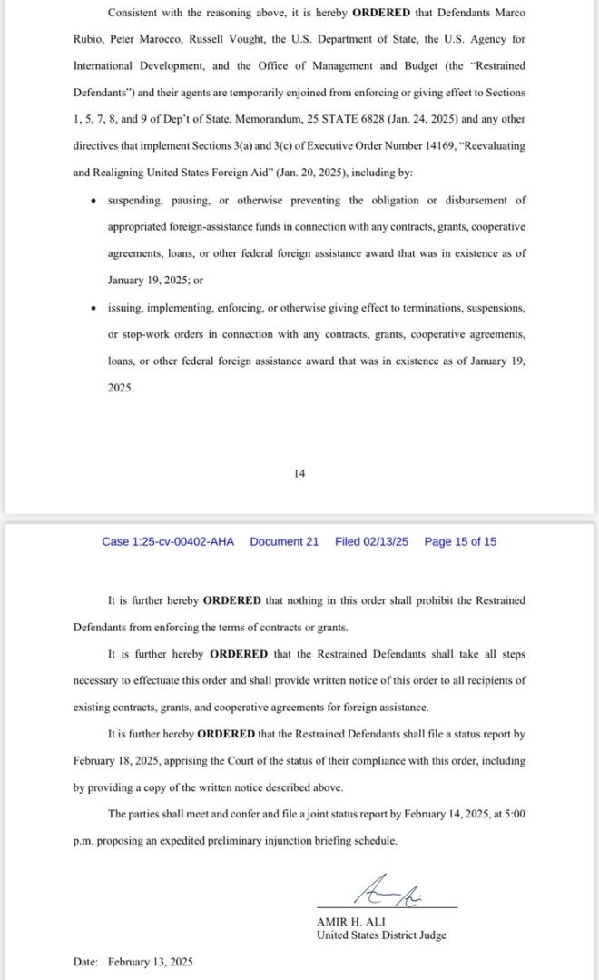 Judge Shocks Nation: Trump’s Foreign Aid Freeze Lifted!