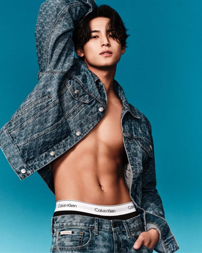 MINGYU Sparks Outrage in Denim Suit: CK Emblem Controversy!