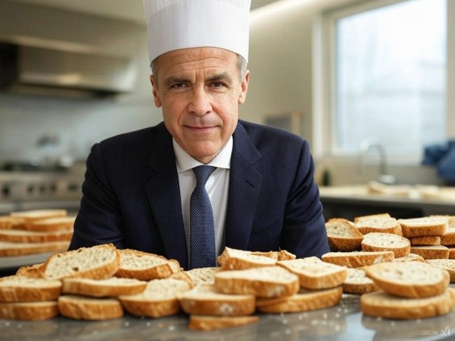 This just in… @MarkJCarney claims he invented sliced bread! CarneyLies