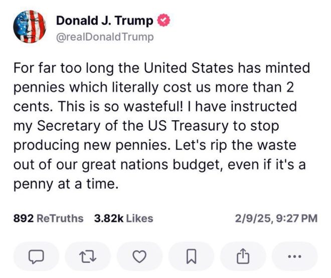 Trump Shocks Nation: Pennies No More as Treasury Halts Production!