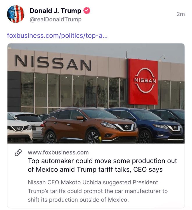 Trump Sparks Outrage: Nissan's Mexico Exit Over Tariffs! 🔥