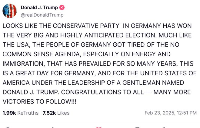 Trump's Shocking Statement on German Elections Stirs Global Outrage