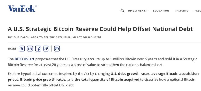 VanEck's Shocking Proposal: Bitcoin Reserve to Combat U.S. Debt!