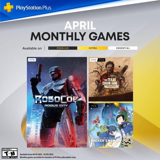 April PlayStation Plus Games: RoboCop & Texas Chainsaw Massacre?!