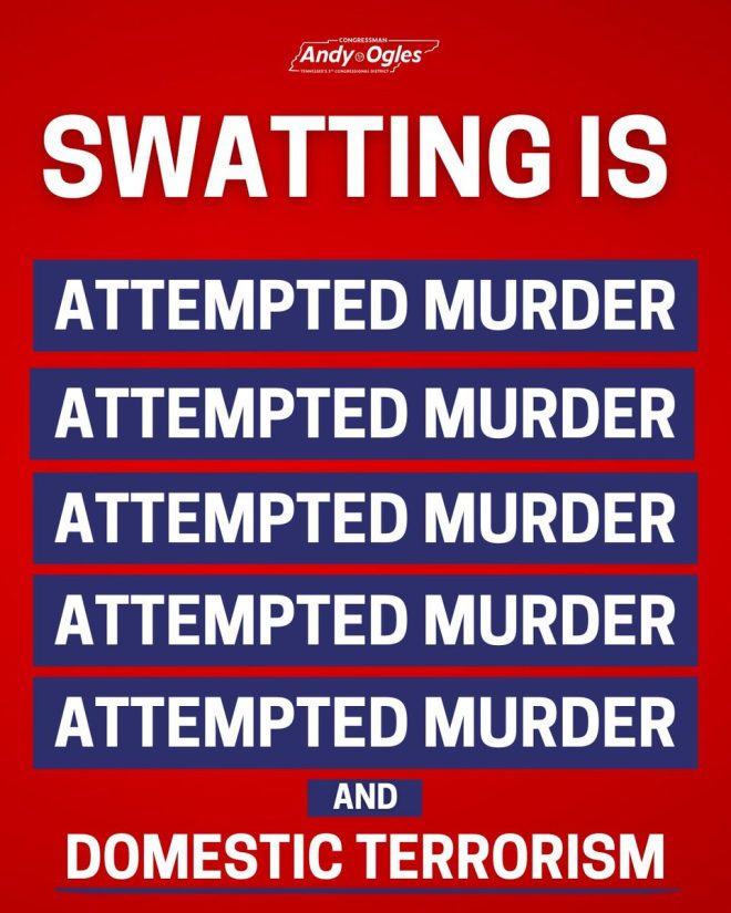 BREAKING: Congressman Ogles Labels False Swatting 'Domestic Terrorism'