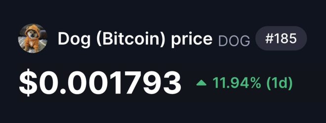 BREAKING: $DOG Surges to 185th After CoinMarketCap Removal!