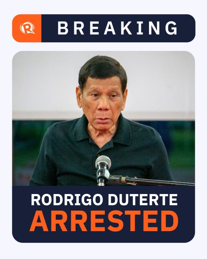 BREAKING: Duterte Arrested for Crimes Against Humanity!
