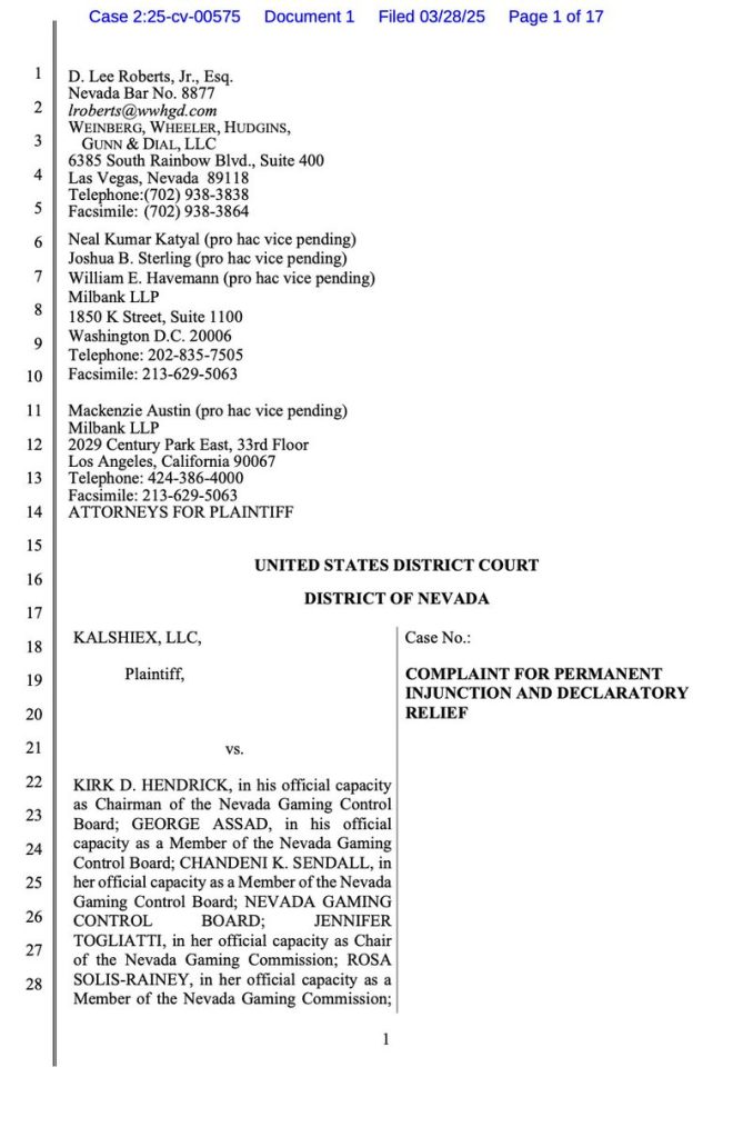 BREAKING: Kalshi Sues Nevada Over "Unconstitutional" Trading Ban!