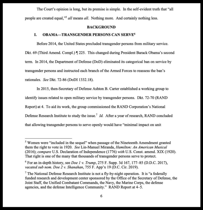 BREAKING: Radical Judge Uses Hamilton to Back Trans Troops!